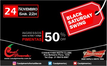24/11 Festa Black Saturday Swing