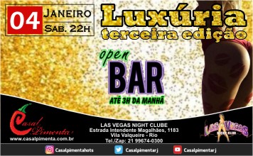04/01 3a Festa Luxúria Open Bar