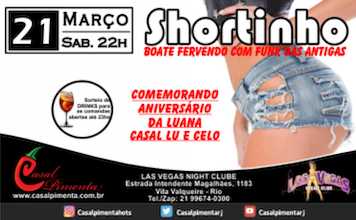 21/03 Festa do Shortinho CANCELADA!