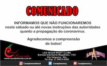 21/03 Estaremos Fechados!