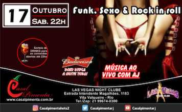 17/10 Festa Funk, Sexo & Rock in roll