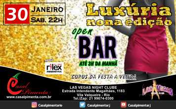 30/01 Festa Luxúria Open Bar