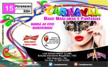 15/02 Baile Máscaras e Fantasias