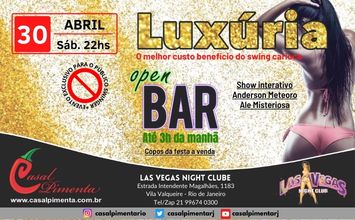 30/04 Festa Luxúria Open Bar