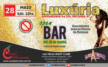28/05 Festa Luxúria Open bar