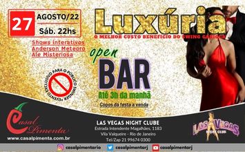27/08 Festa Luxúria Open Bar