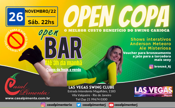 26/11 Festa Copa Open Bar