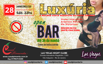 28/01 Festa Luxúria Open Bar