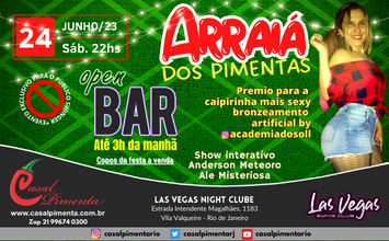 24/06 Arraiá dos Pimentas Open Bar