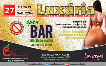 27/05 Festa Luxúria Open Bar