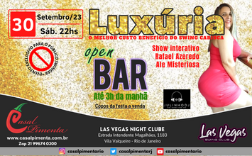 30/09 Festa Luxúria Open Bar