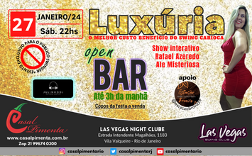 27/01 Festa Luxúria Open Bar